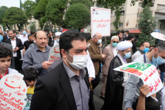 حضور جهادگران سازمان جهاد دانشگاهی گیلان در راهپیمایی روز جهانی قدس